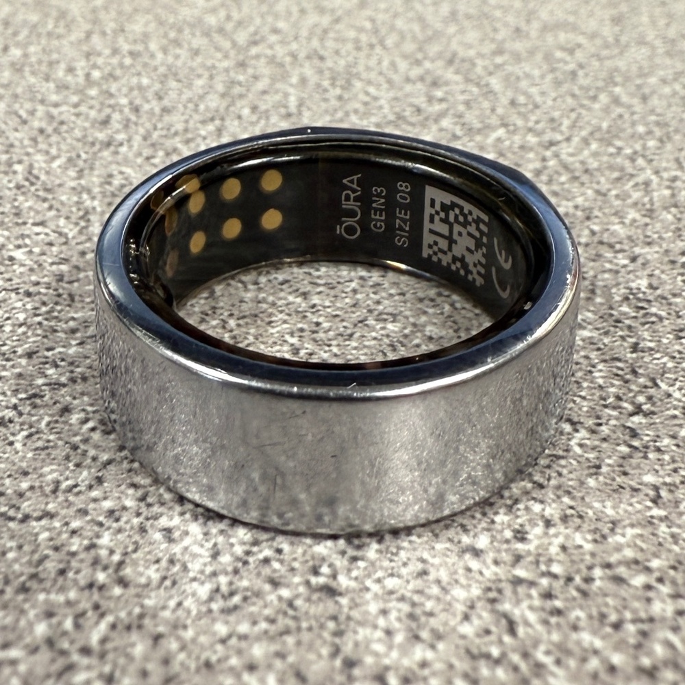 Oura Ring Generation 3 Heritage Silver- Size 8